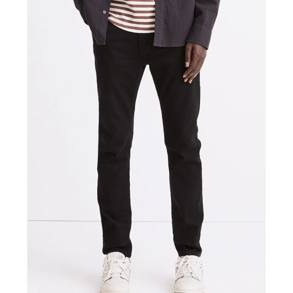 Madewell Slim Jeans Mens 40x32 Black COOLMAX Everyday Flex‎ Denim Minimalist